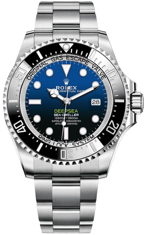 rolex deepsea d blue dial oyster 44mm steel price|Rolex sea dweller 136660.